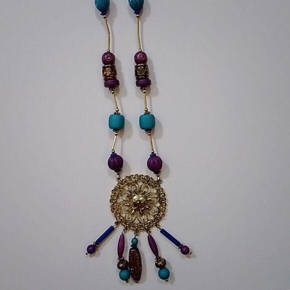 Set Handmade Women Necklace And Earrings - Picture 1 of 6